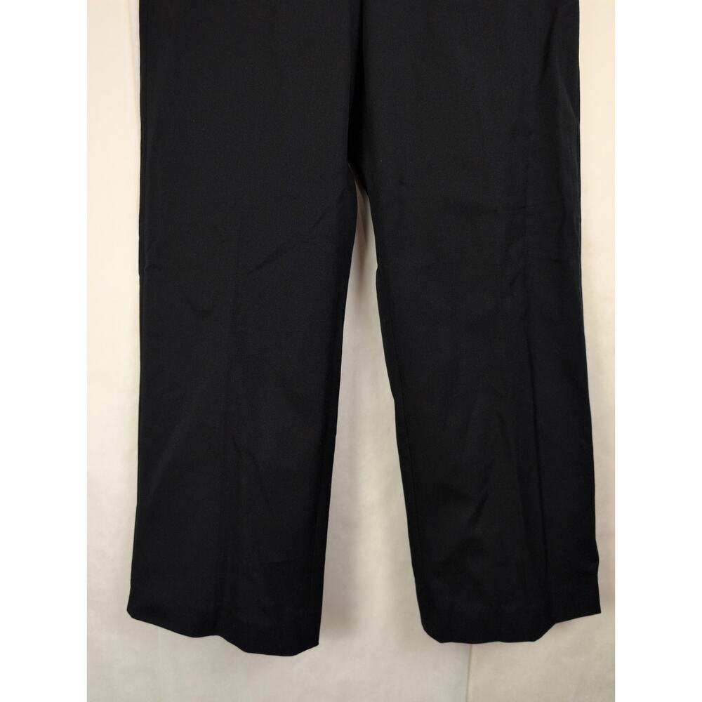 New J.Crew Remy wide leg trouser pants Size 6 Black Minimal Classic Full Length - Picture 5 of 9